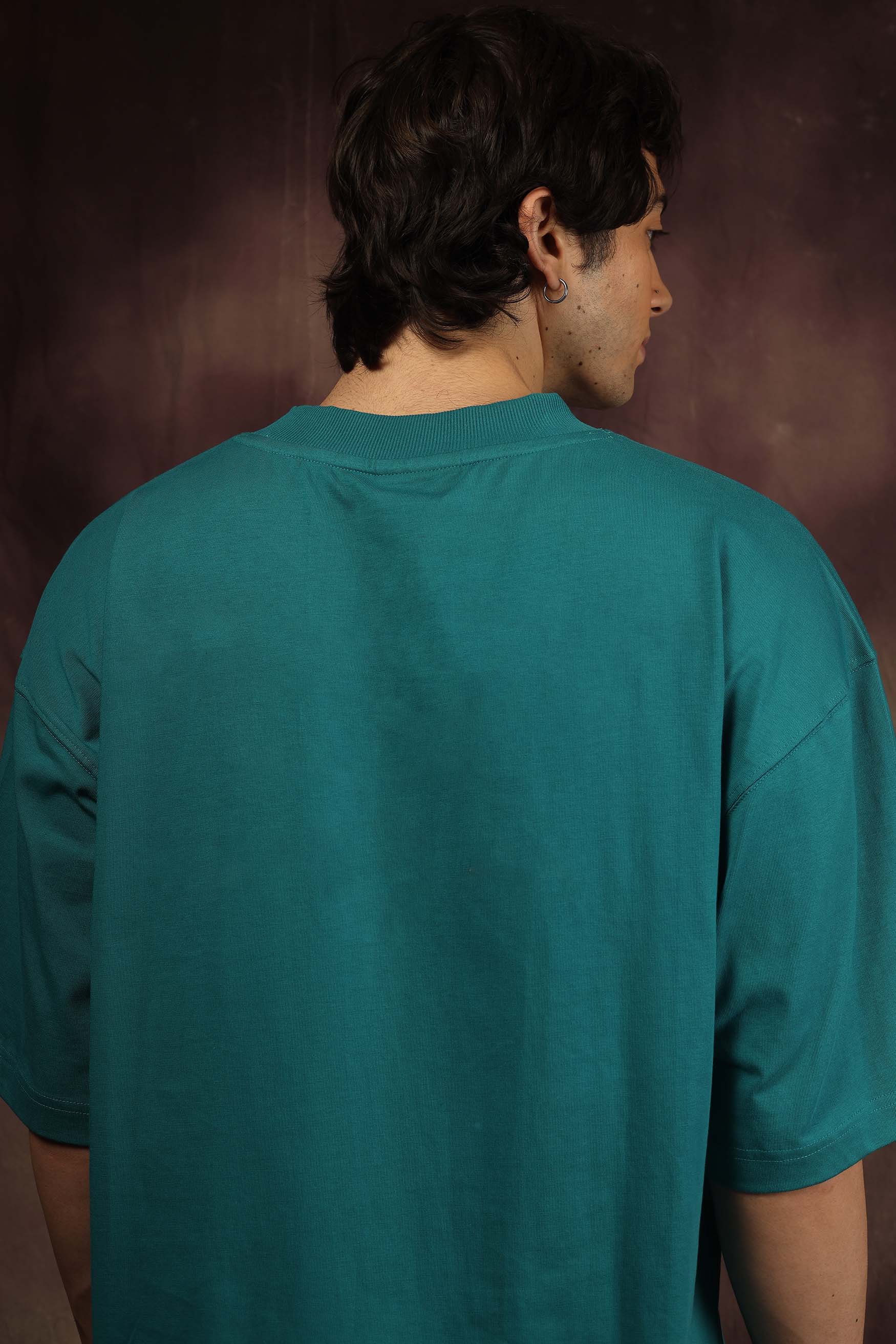 Teal Green Blank Box Fit Tshirt