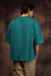 Teal Green Blank Box Fit Tshirt