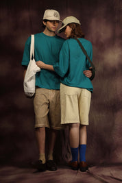 Teal Green Blank Box Fit Tshirt