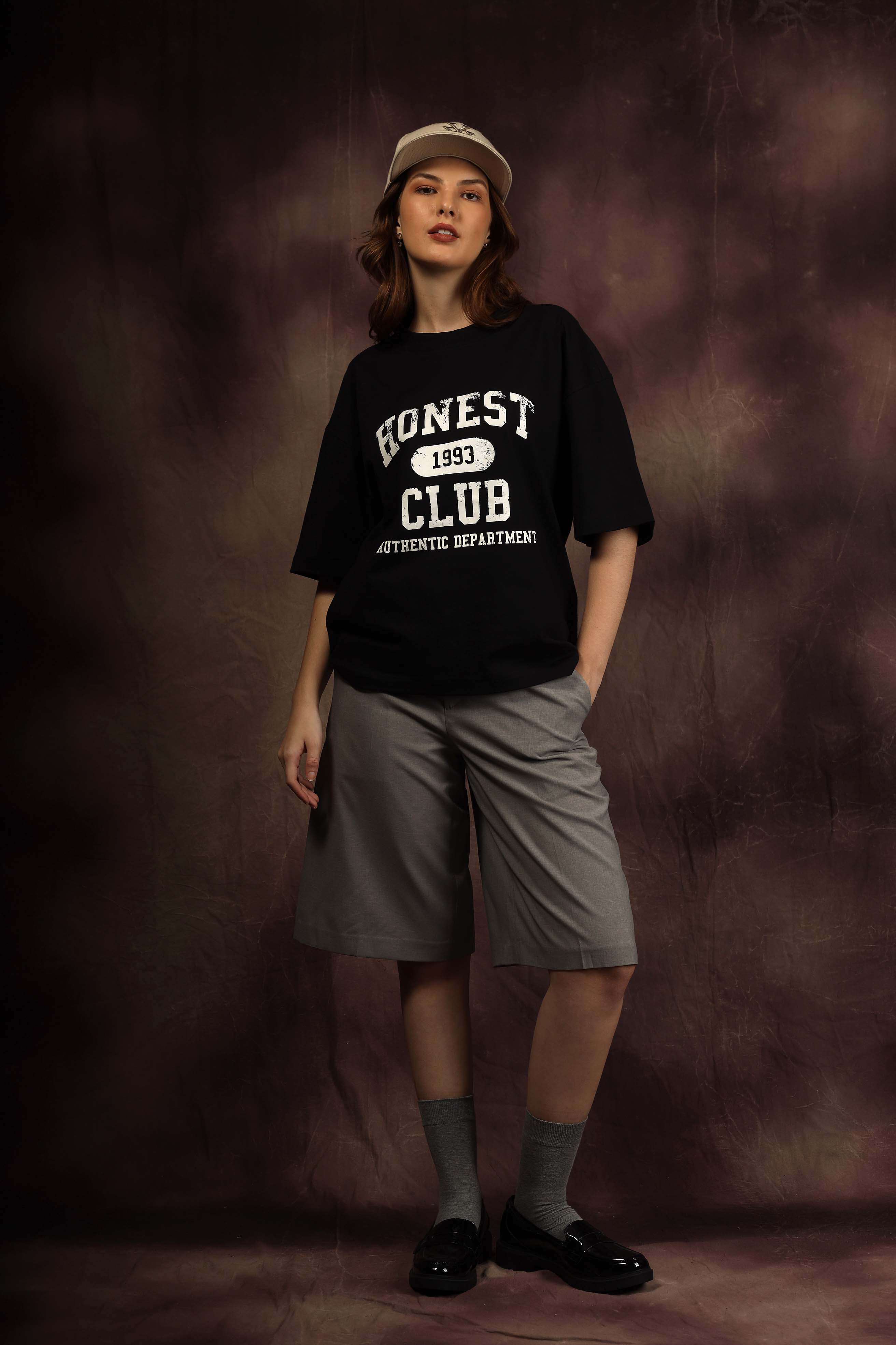 Honest Club Box Fit Tshirt