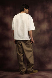 Off White Blank Box Fit Tshirt