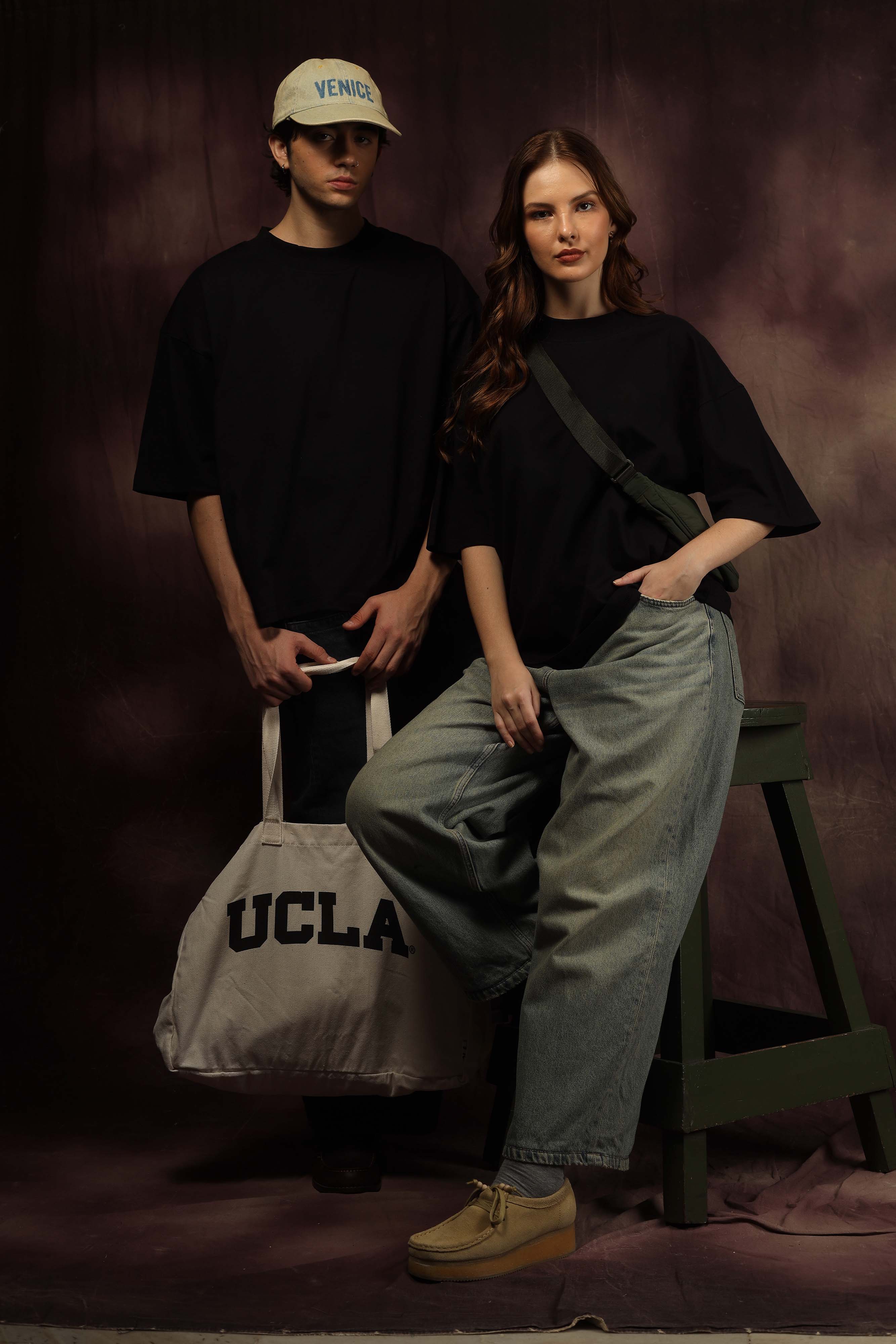 Black Blank Box Fit Tshirt