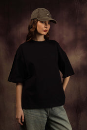 Black Blank Box Fit Tshirt