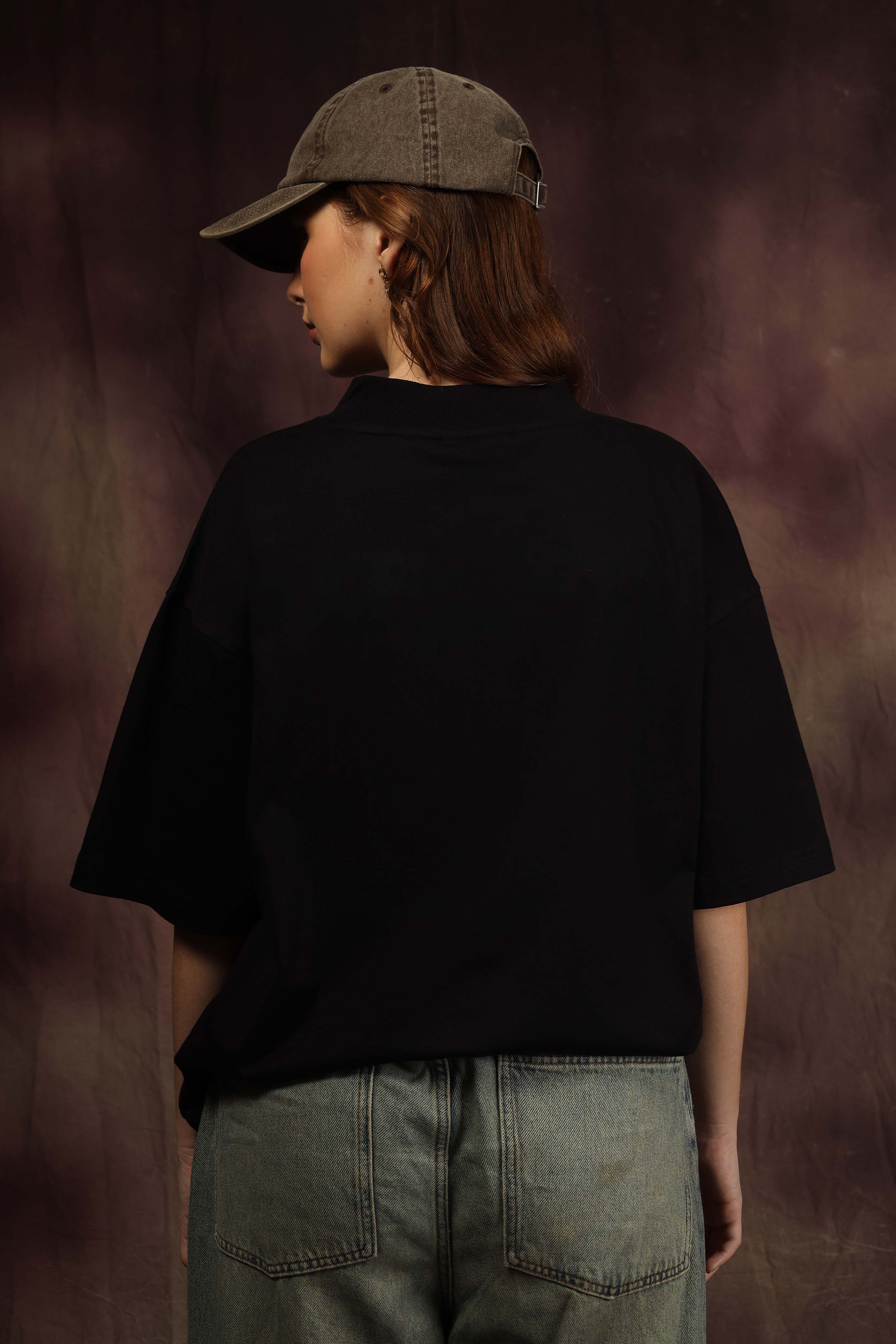 Black Blank Box Fit Tshirt