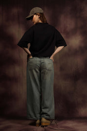 Black Blank Box Fit Tshirt