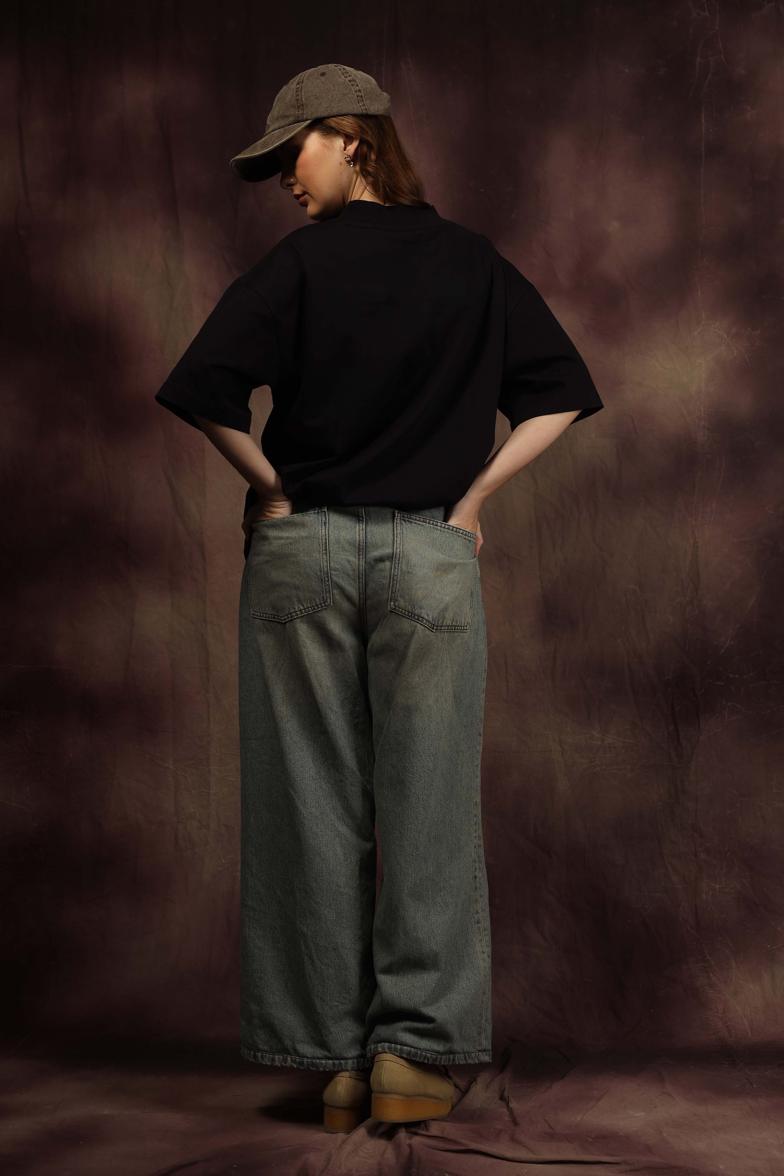 Black Blank Box Fit Tshirt