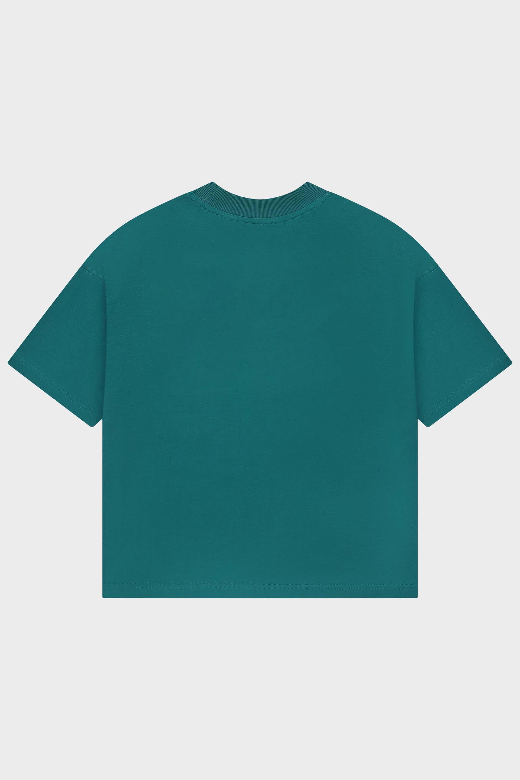Teal Green Blank Box Fit Tshirt
