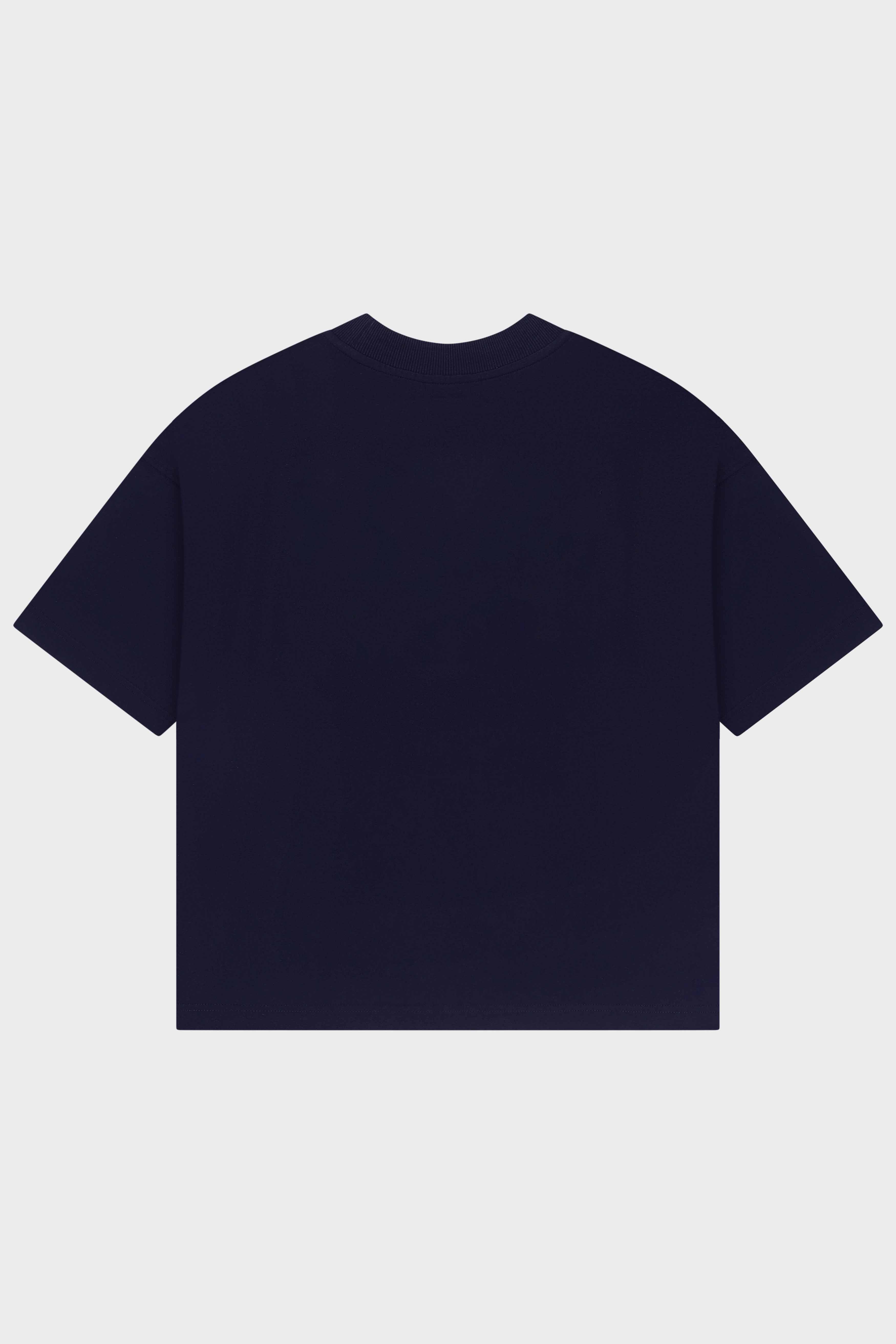 Navy Blue Blank Box Fit tshirt