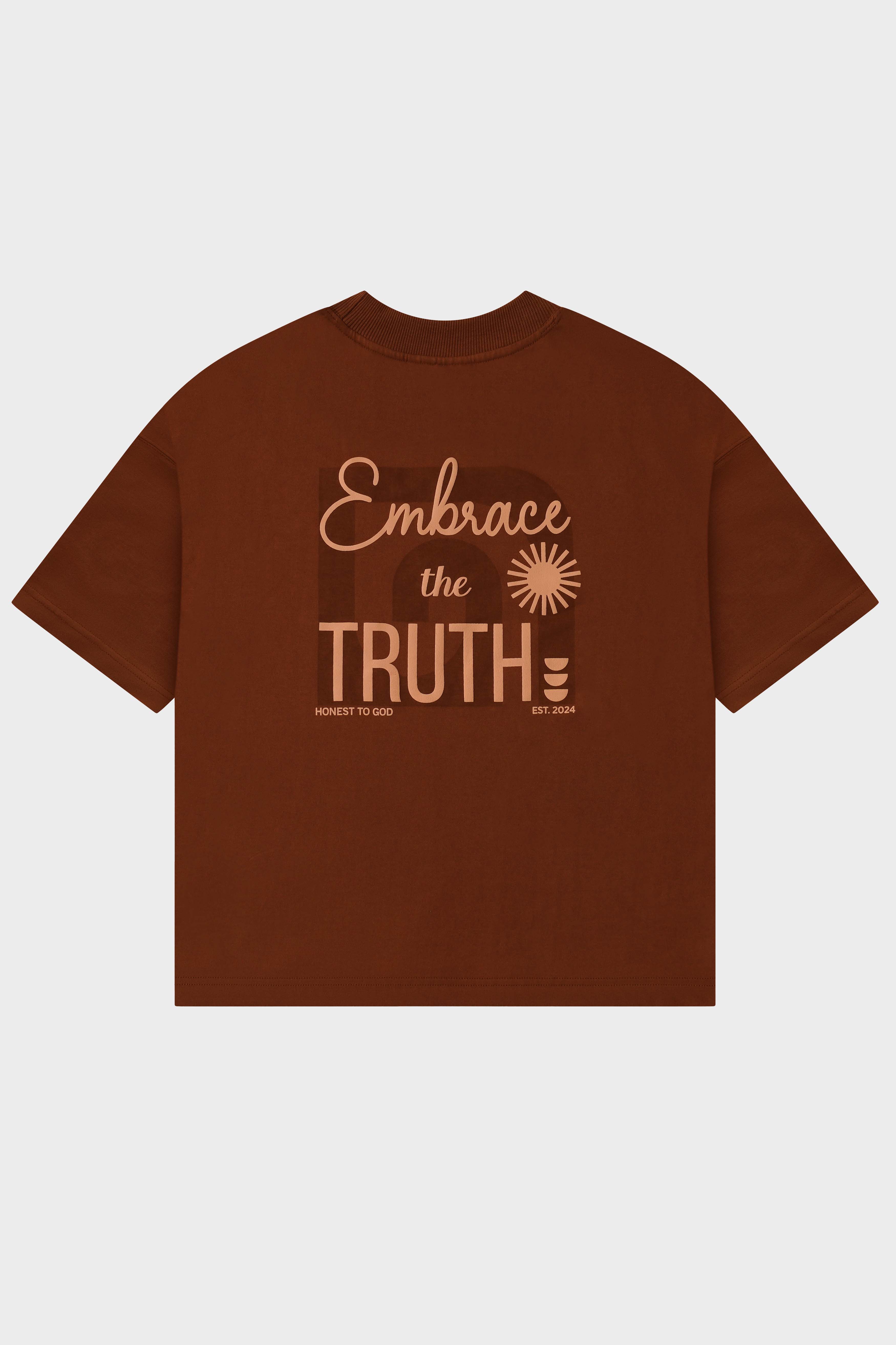 Cinnamon Brown Box Fit T-shirt – Honest to God