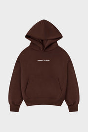 BISTRE BROWN BOX FIT HOODIE