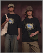 Aim Navy Blue Box Fit Tee