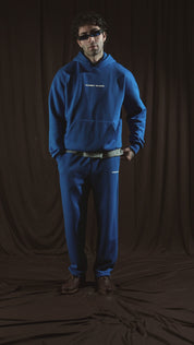 COBALT BLUE BOX FIT HOODIE