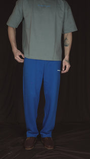 COBALT BLUE STRAIGHT LEG SWEATPANT