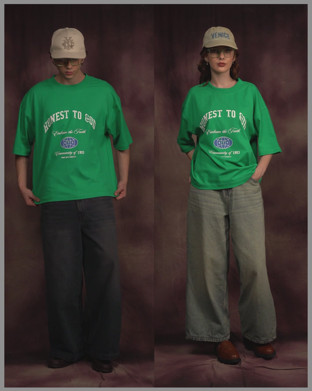 Community Green Box Fit Tee