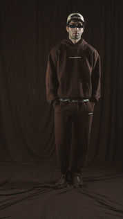 BISTRE BROWN BOX FIT HOODIE